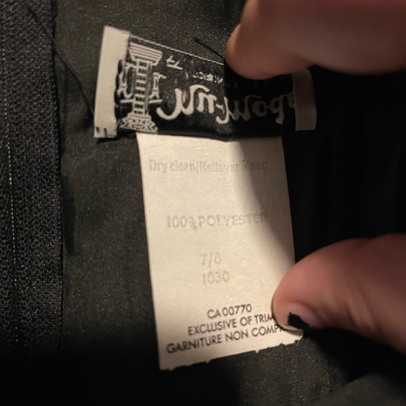 Nu-Mode Black Bodycon Dress Size 7/8 - Picture 4 of 6